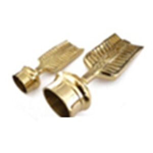 Brass Curtain Finials Arrow Design #6375