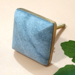 Cabinet Knob Brass Marble 37mm #6635 (Set of 6 Pcs)