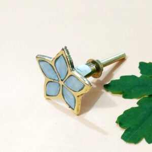 Cabinet Knob Brass Mop 38mm #6739 (Set of 6 Pcs)