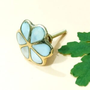 Cabinet Knob Brass Mop 40mm #6741 (Set of 6 Pcs)