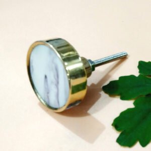 Cabinet Knob Brass Wood 40mm #6757 (Set of 6 Pcs)