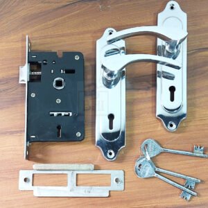 Iron Door Handle With KY Mortice Lock 165mm # 6813