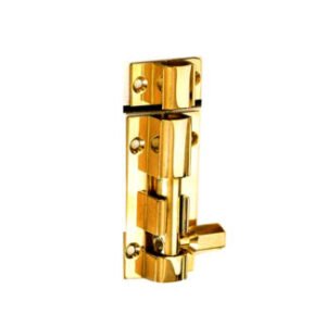 Door Lock Bolt Brass Sliding Latch Bolt with Screws - Lock for Bathroom, Bedroom, Toilet, Shed, Pet Doors Polish Brass Finish 50mm #6816
