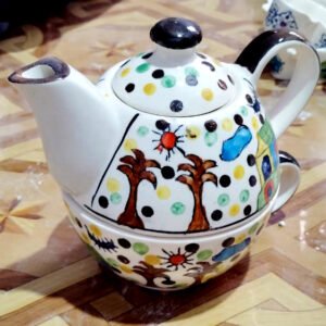 CERAMIC FANCY KIDS DESIGN TEA MILK KETTLE #6847