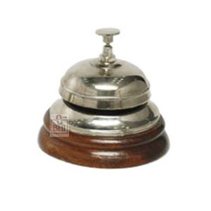 Brass Victorian Style Desk Bell Table Décor Calling Bells Silver Finish  #6856