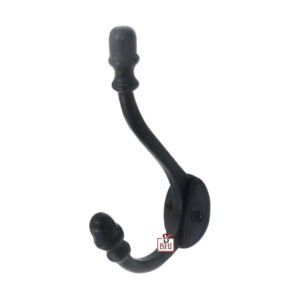 Cast Iron Hat & Coat Hook 130mm #686 Black Finish