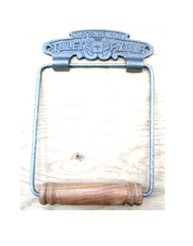 Cast Iron Traditional Vintage Design Notting Hill Wall Mounted Toilet Loo Roll Holder Retro Collections Traditional Toilet Paper Holder - Wall Mounted -Toilet Paper Holder for Bathroom Natural Finish 120mm #655