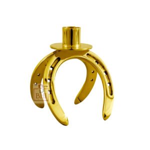 Brass Horse Shoe Candle Stand #7042