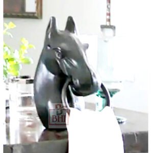 Brass Horse Towel Ring # 7044