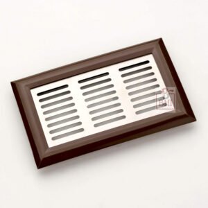 Stainless Steel PVC Air Vent Grill, Stainless Steel Ventilation Grille, Satin Nickel Finish Ventilation Mesh, Suitable for Cabinets, Furniture Ventilation  160mm #2394