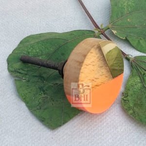 Cabinet Knob Beautifully Blended with Resin Wood 35mm #7213 (Set of 6 Pcs)