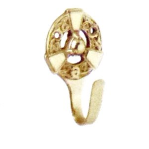 Brass Curtain Tie Hook # 7297