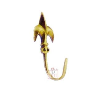 Brass Curtain Tie Hook # 7414