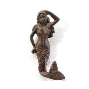 Cast Iron Animal Coat Hook"Mermaid" Style 150mm #7450 Antique Finish