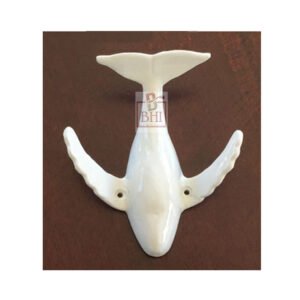 Cast Iron Animal Coat Hook"Whale" Style 150mm # 7451