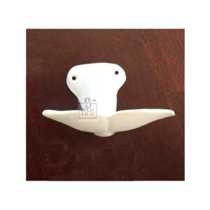 Cast Iron Animal Coat Hook "Whale Tail" Style 100mm #7454