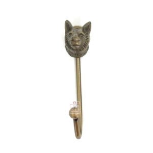 Cast Iron Animal Coat Hook"Bear Head"Style # 7459  Antique Finish