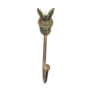 Cast Iron Animal Coat Hook"Here"Style 130mm #7462 Antique Polish