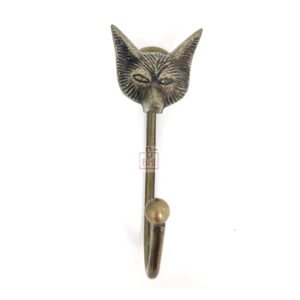 Cast Iron Animal Coat Hook"FOX HEAD"Style 125mm #7470 Antique Finish
