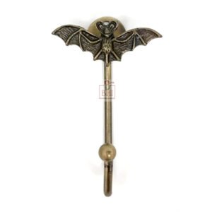 Cast Iron Animal Coat Hook "BAT" Style 130mm #7472 Antique Finish