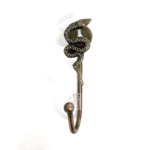 Cast Iron Animal Coat Hook"SNAKE" Style 130mm #7477 Antique Finish