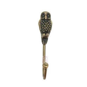 Cast Iron Animal Coat Hook"OWL" Style #7479 Antique Finish