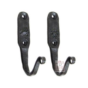 Hand Forged Iron Hooks Animal Foot Tracks 125mm # 7487