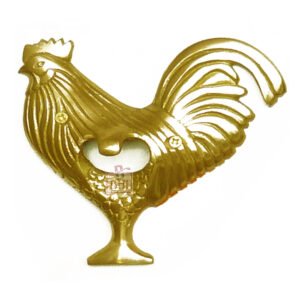BRASS BOTTLE OPENER WALL MOUNTED “ROOSTER” 110mm # 749