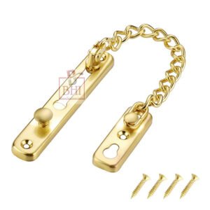 Stainless Steel	Door Chain Anti-Theft Door Lockable Chain Door Guard with Spring Anti Theft Press Lock Sliding Bolt Door Latch Heavy Duty Safety Door Lock with Spring Lock Chain # 7505