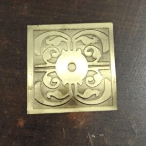 Sheet Brass Square Dome Plate 60mm #7533