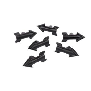 Cast Iron Arrow Cabinet Knob #7547 Black Powder Coated (Set of 6 Pcs)