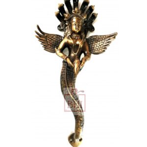 Brass Door Pull Handle Mermaid #7556 Brass Antique