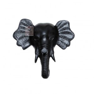 Cast Iron Elephant Coat Hook #7557 Black Powder Coated