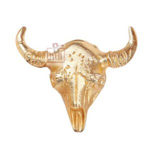 Brass cabinet Knob Buffalo #7561 Polish Brass (Set of 6 Pcs)