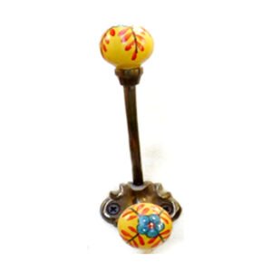 Hat & Coat Hook Cast Iron With Ceramic Balls 125mm #757