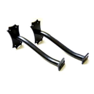 Hand Forged Iron Footrail Brackets Bar Stod 225mm #7583