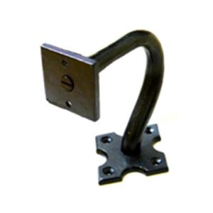 Hand Forged Iron Footrail Brackets Bar Stod #7585