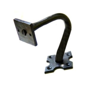 Hand Forged Iron Footrail Brackets Bar Stod 120mm #7586