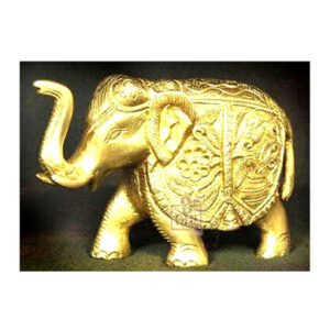 Brass Elephant Statue 125mm #7590