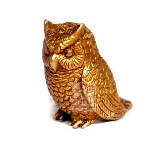Brass Owl Statue 200mm #7596