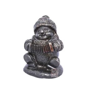 Silver Metal Handicrafts Snow Man Sculpture 90mm #7605