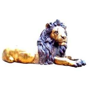 Brass Lion Statue Figurine 850mm #7607