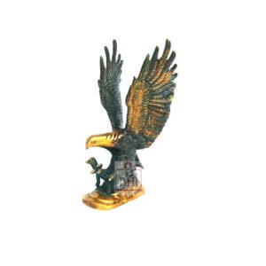 Brass Eagle Handcrafted Metal Sculpture Art Showpiece 200mm #7611