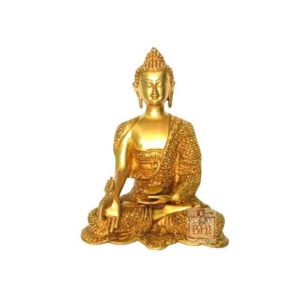 Brass Metal Idol Gautam Buddha Sitting Statue Meditation  300mm #7619