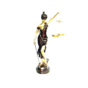 Brass Lady Justice Antique statues 175mm #7620