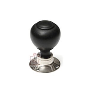 Beehive Reeded Door Knob On Flat Reeded Rose  #7629