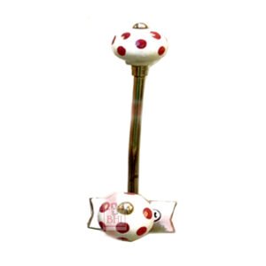 Hat & Coat Hook Cast Iron With Ceramic Balls 135mm #763