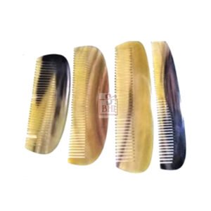 Horn Comb Set of 4 Pcs Natural Color #7736