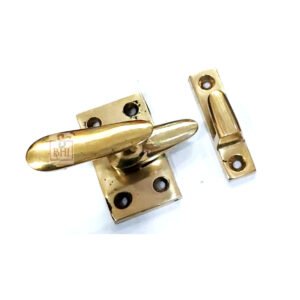 Sash Window Turn Latch Set Brass 60mm #7800