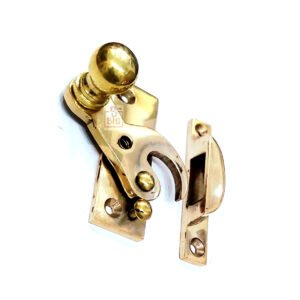 Sash Window Turn Latch Set Brass 65mm #7801